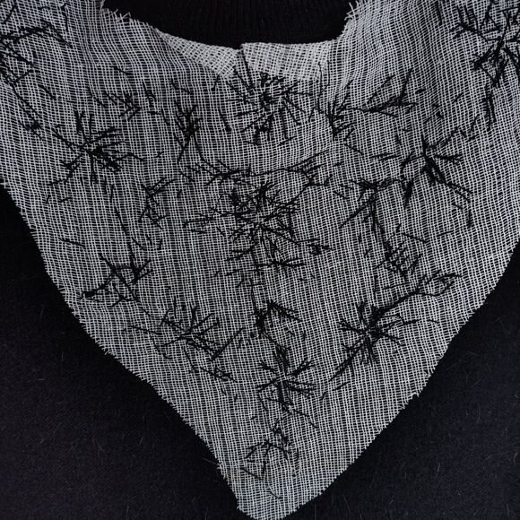 Vintage 60s Cashmere Midi Shift Dress Size M Beaded Crew Neckline Mod Sleeveless - Picture 10 of 14